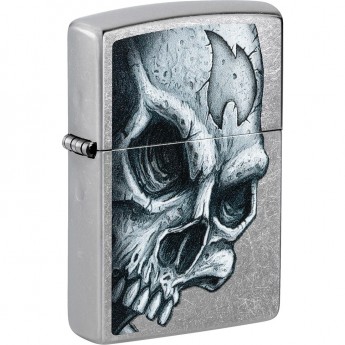 Зажигалка ZIPPO SKULL AND FLAME 46587
